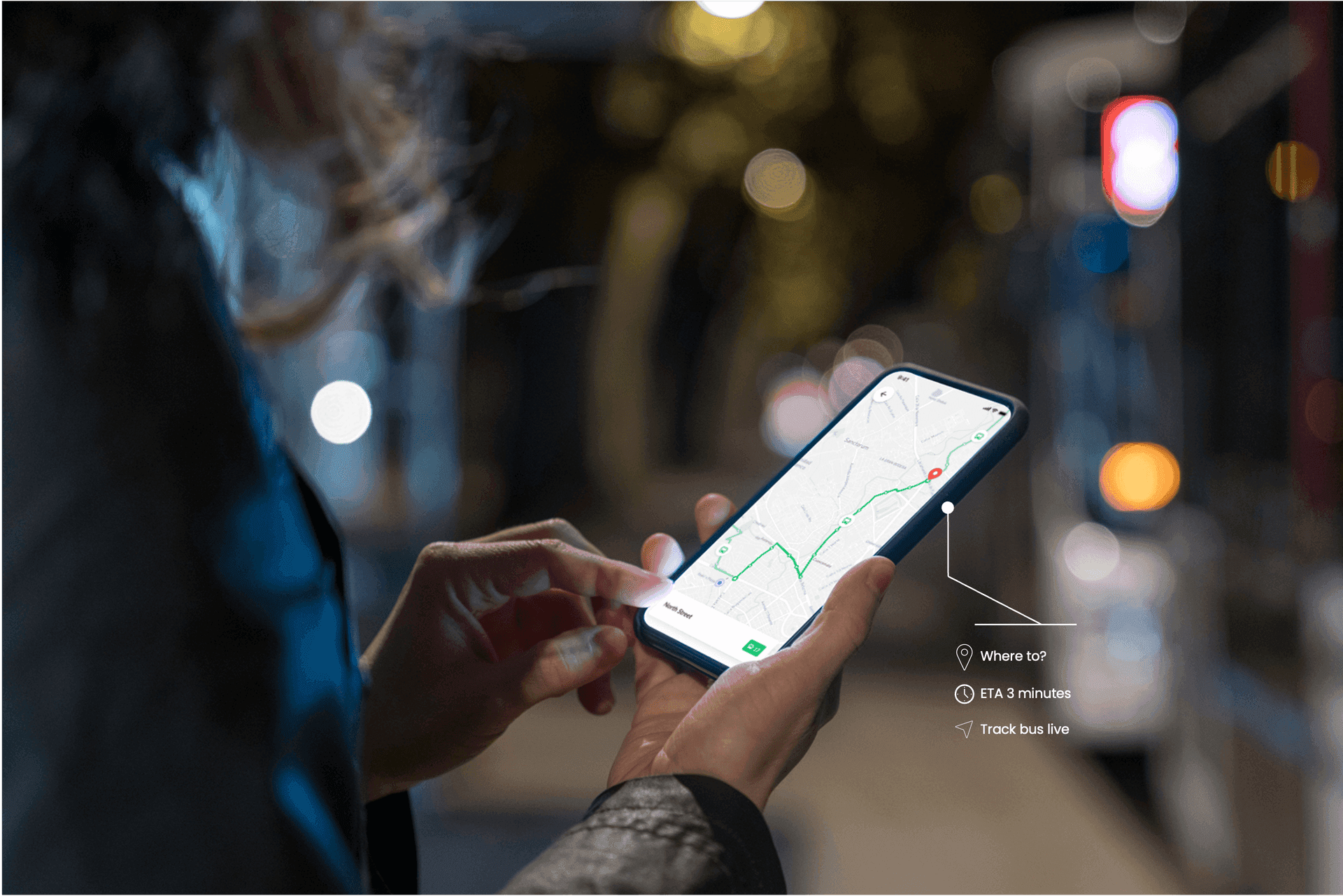 eQtransit mobile app interface